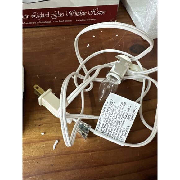 Lemax ENCHANTED FOREST Fire Station Lighted Glass Window House In Box - Picture 7 of 8